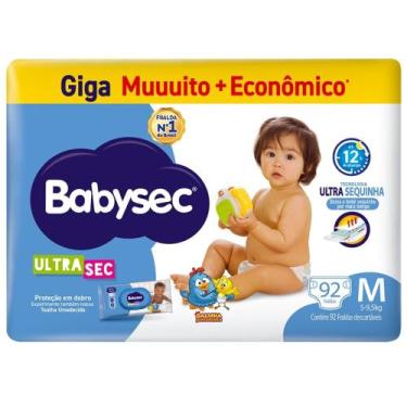 Imagem de Fralda Ultrasec Babysec Giga M 92 Unidades