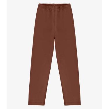 Imagem de Legging Infantil Feminina Molecotton Rovitex Kids Marrom, 18, Marrom