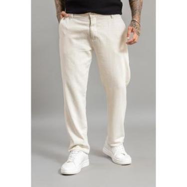 Imagem de Calça de Sarja Masculina Sport Fino Jeans com Linho Dialogo-Masculino