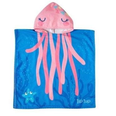Imagem de Poncho de Praia Infantil Oceano Azul Tip Top-Feminino
