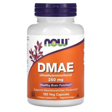 Imagem de NOW Foods DMAE 250mg 100 Veg Caps Alta Qualidade