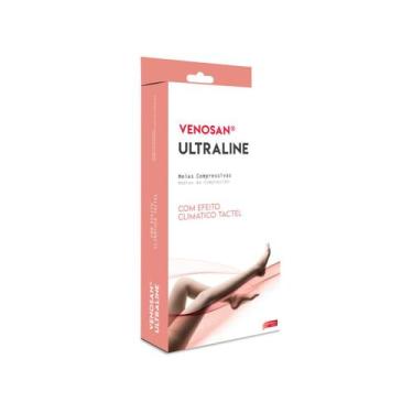 Imagem de Venosan ultraline 4000 meia coxa 7/8 agh 20-30 pe aberto bege - 01 par