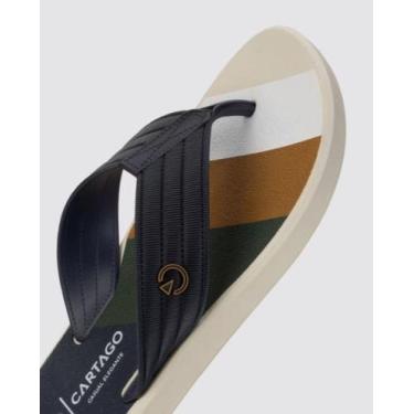 Imagem de Chinelo Cartago Masculino Montreal Casual Macio Conforto Original, Beg