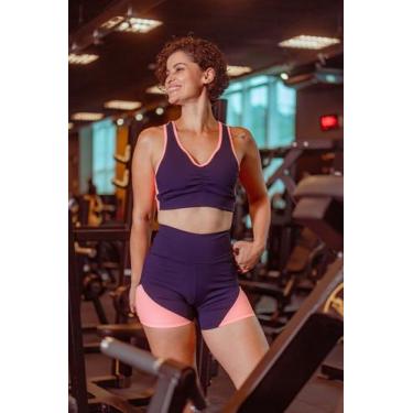 Imagem de Short Fit Be Active DGO - DGO Fitness Wear, Azul escuro, 46