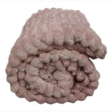 Imagem de Cobertor Corttex London Living Art - 100% Poliéster - King -, Rosa
