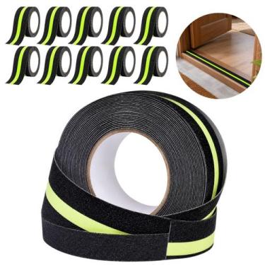 Imagem de 10 Fitas Antiderrapante Luminosa 3m Para Piso Escada - Your House BW