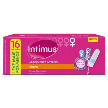 Imagem de Absorvente Interno Super 16UN Máxima Absorção Intimus