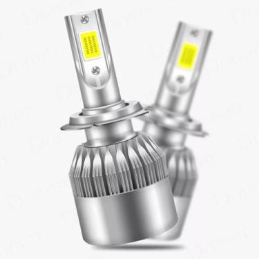 Imagem de Kit Lâmpada Farol Super Led Headlight C6 2d 72w 6000k - GRUPO VX, H27