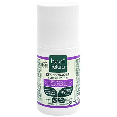 Imagem de Desodorante Roll-On sem Alumínio, Natural, Vegetal e Vegano, Coco e Magnésio, com Perfume Suave de Lavanda, Boni Natural, 55ml