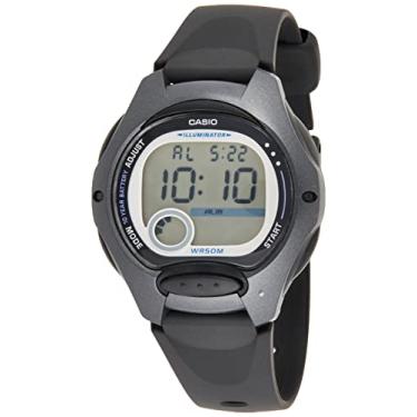 Imagem de Casio Relógio feminino Collection LW-200, preto/prata, tamanho único, pulseira, Preto/prata, One Size, Pulseira
