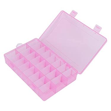 Imagem de Caixa de armazenamento para arte em unhas, plástico firme e resistente, recipiente de ecológico para loja de joias para salão de unhas para casa