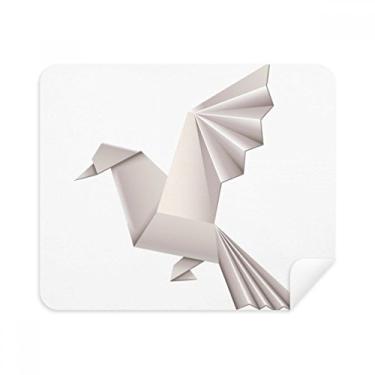 Imagem de Origa Pano de limpeza geométrico padrão de pombo limpador de tela 2 peças tecido de camurça