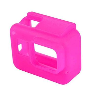 Imagem de Capa Case Silicone GoPro Hero 7 6 5 Black Uso Com Frame de Montagem Cor Rosa