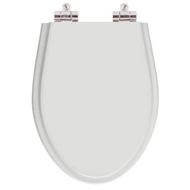 Imagem de Tampa Vaso Sanitário Com Amortecedor Cinza Para Bacia Fiori