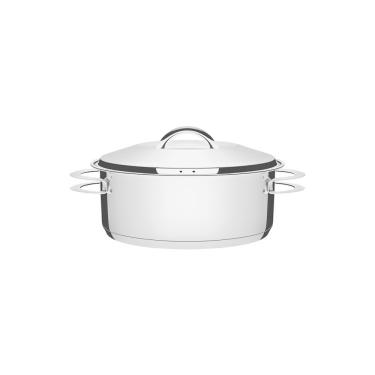 Imagem de Caçarola Solar Rasa Inox Fundo Triplo 20cm 2,9 L
