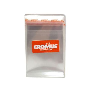 Imagem de Saco Poli Adesivado com Aba Transparente 6X7cm c/100 Cromus