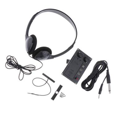 Imagem de KESOTO Pré-amplificador de captador Piezo para violino EQ com fone de ouvido + cabo de plugue de 25 cm para peças de violino elétrico