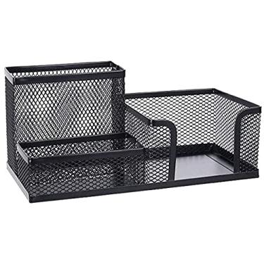 Imagem de Organizador Escritorio Mesa Trabalho Home Office Lapis Caneta Papel Porta Treco Bilhete