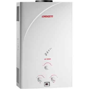 Imagem de Aquecedor de Água a Gás Lorenzetti LZ 2000 Por Exaustão Natural Bivolt - Gás Natural