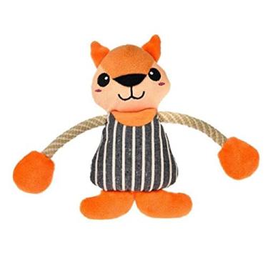 Imagem de Chalesco Brinquedo Raposa com Corda Multicor