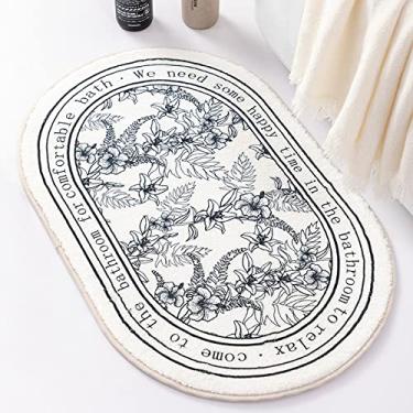 Imagem de SHENGANG Tapete de banho antiderrapante capacho porta de entrada tapete de banheiro absorvente para casa tapete de chão lavável e tapete de cozinha, 3,50x80cm