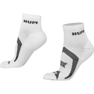 Imagem de Meia HUPI Running Pro Plus Branco e Cinza