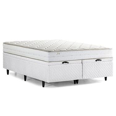 Imagem de Cama Box Baú Herval Queen Joy Espuma, 74x158x198 cm, Colchão Composto