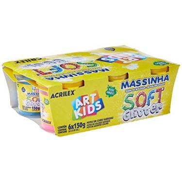 Imagem de Massa para Modelar x 6 Unidades, Acrilex 07366, Multicor, 150 g