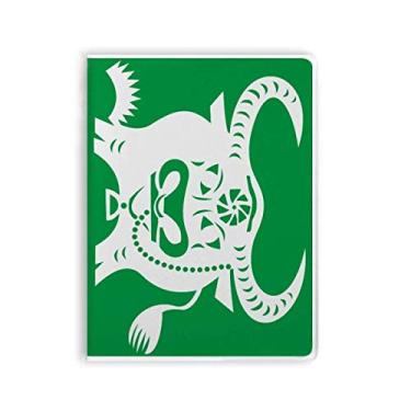 Imagem de Year Of Ox Animal China Zodiac Pattern Notebook Gum Cover Diary Soft Cover Diary