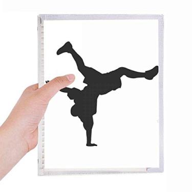 Imagem de Caderno esportivo com folhas soltas e diário para dançarinos quebrando mão recarregável