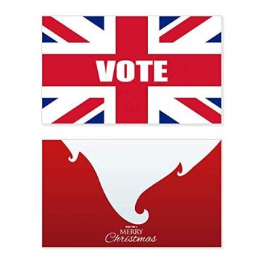 Imagem de Bandeira da Grã-Bretanha, Reino Unido, voto para eleições gerais, feriado, feriado, cartão de felicitações, mensagem de Natal