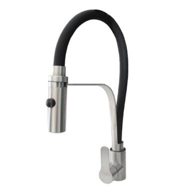 Imagem de Torneira gourmet 50cm Monocomando Mangueira Preta Flexível