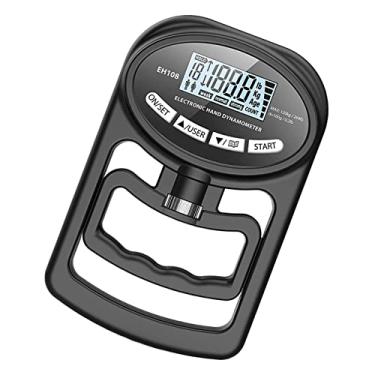 Imagem de Dynwave Medidor de aderência eletrônico Medição de força da mão LED Estável Multiuso Dinamômetro de mão Grip Durável Portátil Digital para dispositivos de, PRETO