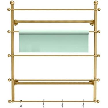 Imagem de Organizadores E Armazenamento De Fitas Artesanais, Suporte Para Rolos De Vinil De Montagem Na Parede Para Papel De Embrulho De Papel Celofane Ou Itens De Embrulho, Sala De Costura Para Carretéis D