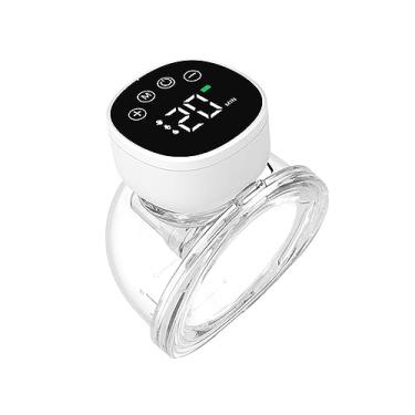 Imagem de CIADAZ MY-376 Bomba tira-leite elétrica portátil, sem uso das mãos, bomba tira-leite invisível e silenciosa 3 modos 9 níveis de sucção Capacidade de 180 ml