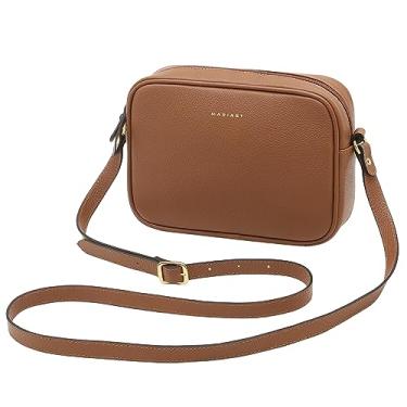 Imagem de Mariart Jeri Bolsa Transversal Feminina em Couro Bovino Legítimo (Camel)