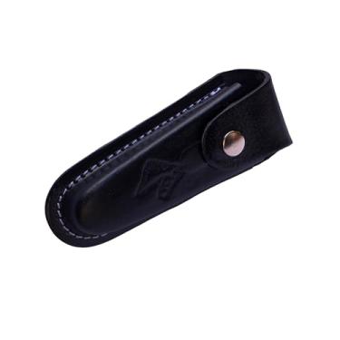 Imagem de Bainha de Canivete de Couro Legitimo com Alça para Cinto (Preto)