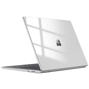 Imagem de Fintie Capa protetora para laptop Microsoft Surface de 13,5 polegadas 5/4/3/2 com teclado Alcantara (modelo: 1958/1950/1867/1769) - Capa rígida de encaixe fino, transparente