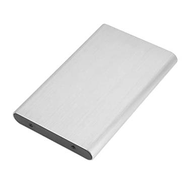 Imagem de Gabinete de Disco Rígido, para SSD HDD de 0,3-0,4 pol. Disco Rígido SB 3.0 SATA de 2,5 pol. 6 Gbps 2 TB Gabinete de Liga de Alumínio de Alta Velocidade (Prata)