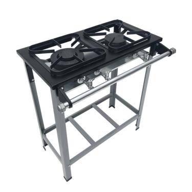Imagem de Fogao 2 Bocas M6 M/m Top 30X30 Perfil 5Cm Para Panela - Metalmaq