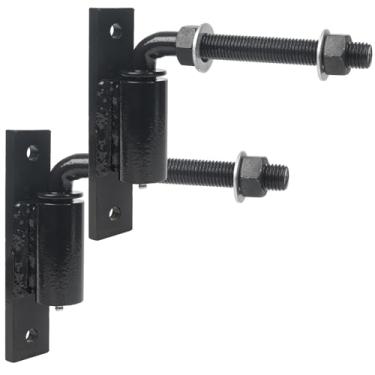 Imagem de Gudwells Parafuso industrial pesado em dobradiça de parafuso J de 3/10.2 cm para portões grandes de entrada de automóveis pesados até 500 kg, dobradiça de rolamento de esferas lubrificada sem