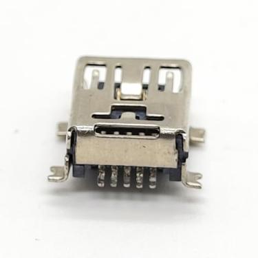Imagem de 10 conectores micro USB 2.0 fêmea 90 graus 5 pinos SMT tipo B para conector de soquete de montagem em painel