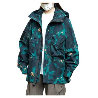Imagem de Jaqueta masculina leve, corta-vento, ajuste solto, capa de chuva, casaco de ciclismo com capuz ajustável, Multicolorido, 3G