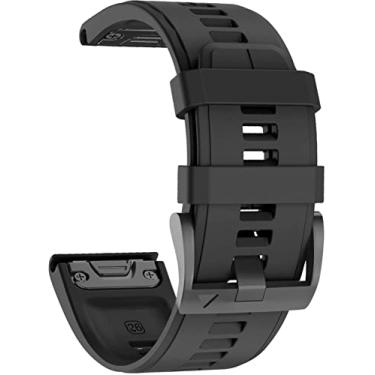 Imagem de hellosy Compatível com pulseira Fenix 5X, pulseira de substituição de silicone macio de 26 mm para Garmin Fenix 5X Fenix 5X PlusFenix 6XFenix 6X ProFenix 7XFenix 3Fenix