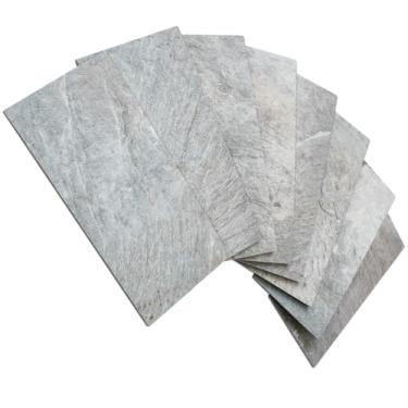 Imagem de 100 peças de azulejos de parede rodabanca AULIGET Revestimento de pedra sintética, pedra de montanha, autoadesivo, 7,6 cm x 15 cm para cozinha, banheiro, lavanderia, caravana, lareira