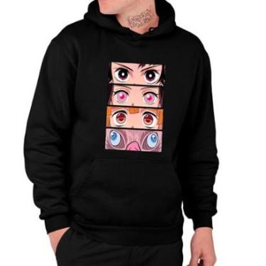 Imagem de Moletom Unissex Demon Slayer Olhos Eyes Personagens-Unissex