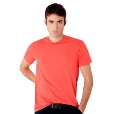Imagem de Camiseta Tommy Hilfiger Masculina Essential Cotton Tee Laranja-Masculino