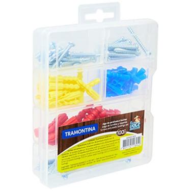 Imagem de Tramontina 43505002, Maleta Parafusos e Buchas 100 Peças com 50 Parafusos 50 Buchas