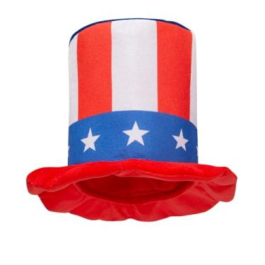 Imagem de Liatunou 4th of July Top Hat,American Patriotic Uncle Sam Top Hat for Adult Kids Independent Day Party Supplies