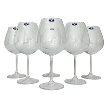 Imagem de Jogo Com 06 Unidades De Taças Vinho Tinto - 650ml - Cristal Bohemia